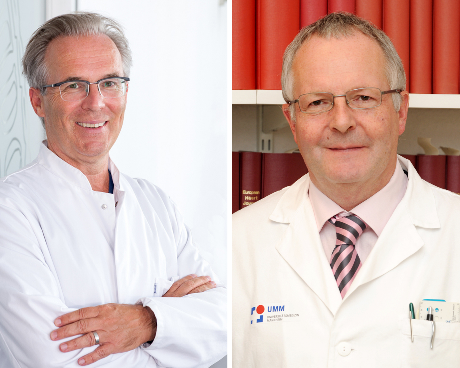 Prof. Stefan Kääb vom LMU Klinikum München und Prof. Martin Borggrefe von der Universitätsmedizin Mannheim.